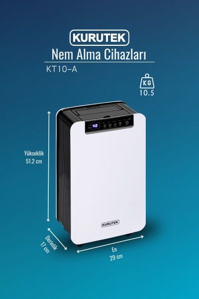 Outlet Kampanyası! KT10-A Nem Alma ve Hava Temizleme Cihazı Standart Garanti