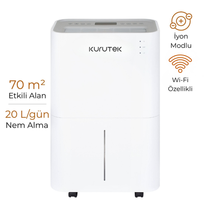 KT20 HEPA Nem Alma ve Hava Temizleme Cihazı (Wi-Fi) Ek 2 Yıl Garanti