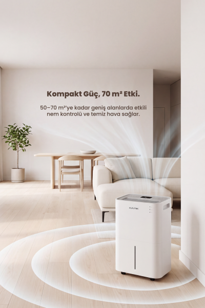 KT20 (Wi-Fi + ION + HEPA) Nem Alma ve Hava Temizleme Cihazı