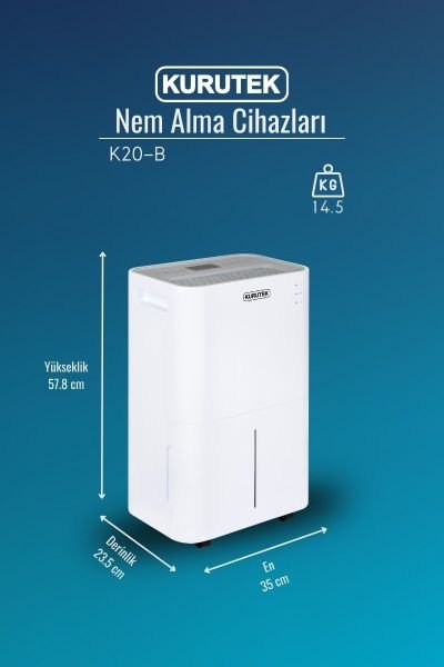 KT20 HEPA Nem Alma ve Hava Temizleme Cihazı (Wi-Fi)