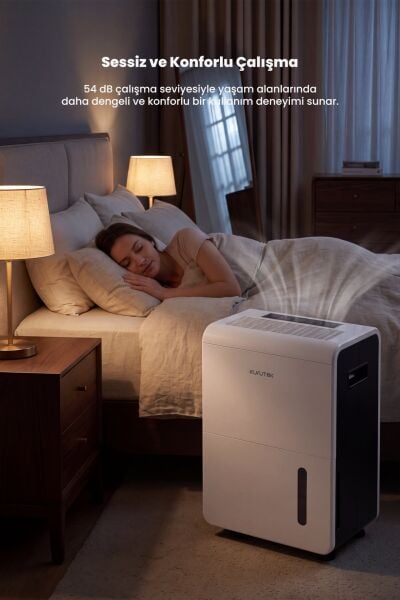 KT70 (Wi-Fi + ION) Nem Alma ve Hava Temizleme Cihazı Standart Garanti