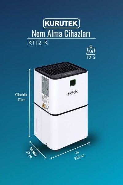 KT12-K Nem Alma ve Hava Temizleme Cihazı Standart Garanti