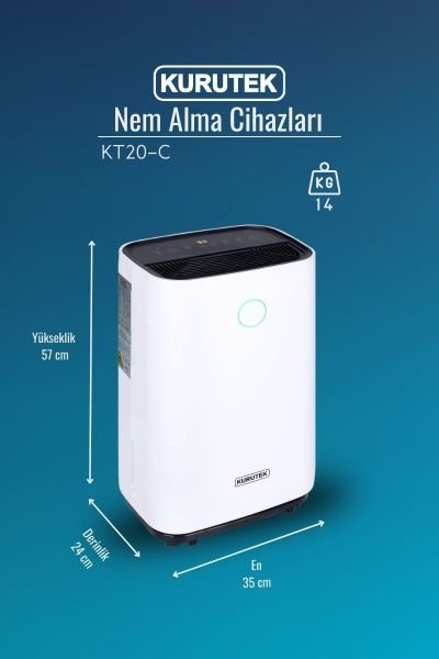 KT20-C Nem Alma ve Hava Temizleme Cihazı Standart Garanti