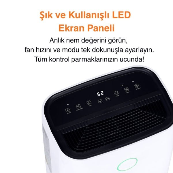 KT20-C Nem Alma ve Hava Temizleme Cihazı Standart Garanti
