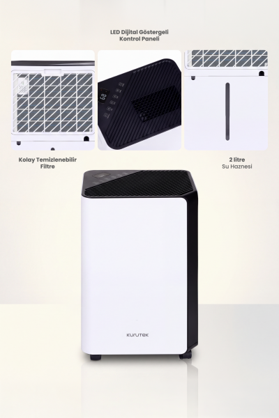 KT20-E (Wi-Fi + ION) Nem Alma ve Hava Temizleme Cihazı Standart Garanti