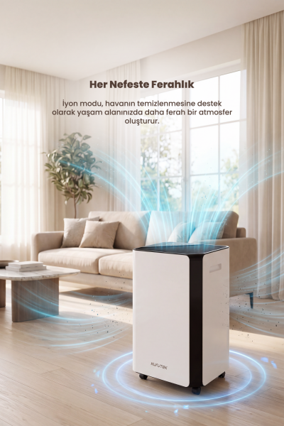 KT20-E (Wi-Fi + ION) Nem Alma ve Hava Temizleme Cihazı Standart Garanti