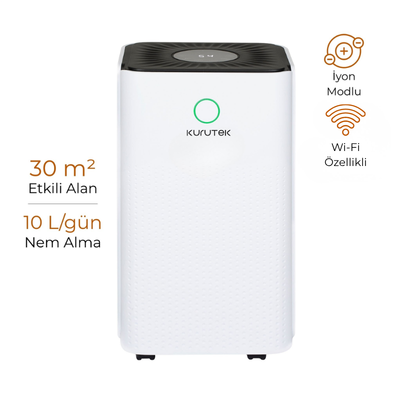 KT10 Nem Alma ve Hava Temizleme Cihazı Ek 2 Yıl Garanti