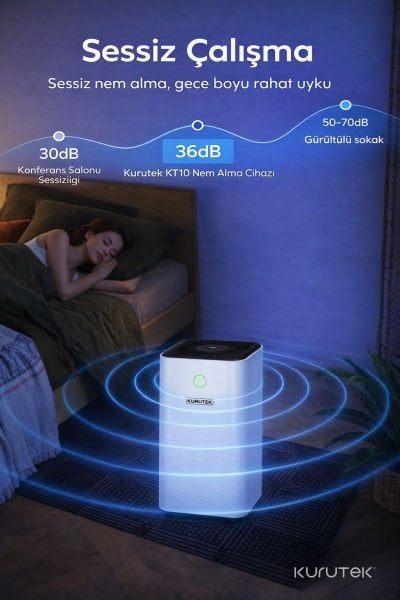 KT10 Nem Alma ve Hava Temizleme Cihazı Standart Garanti