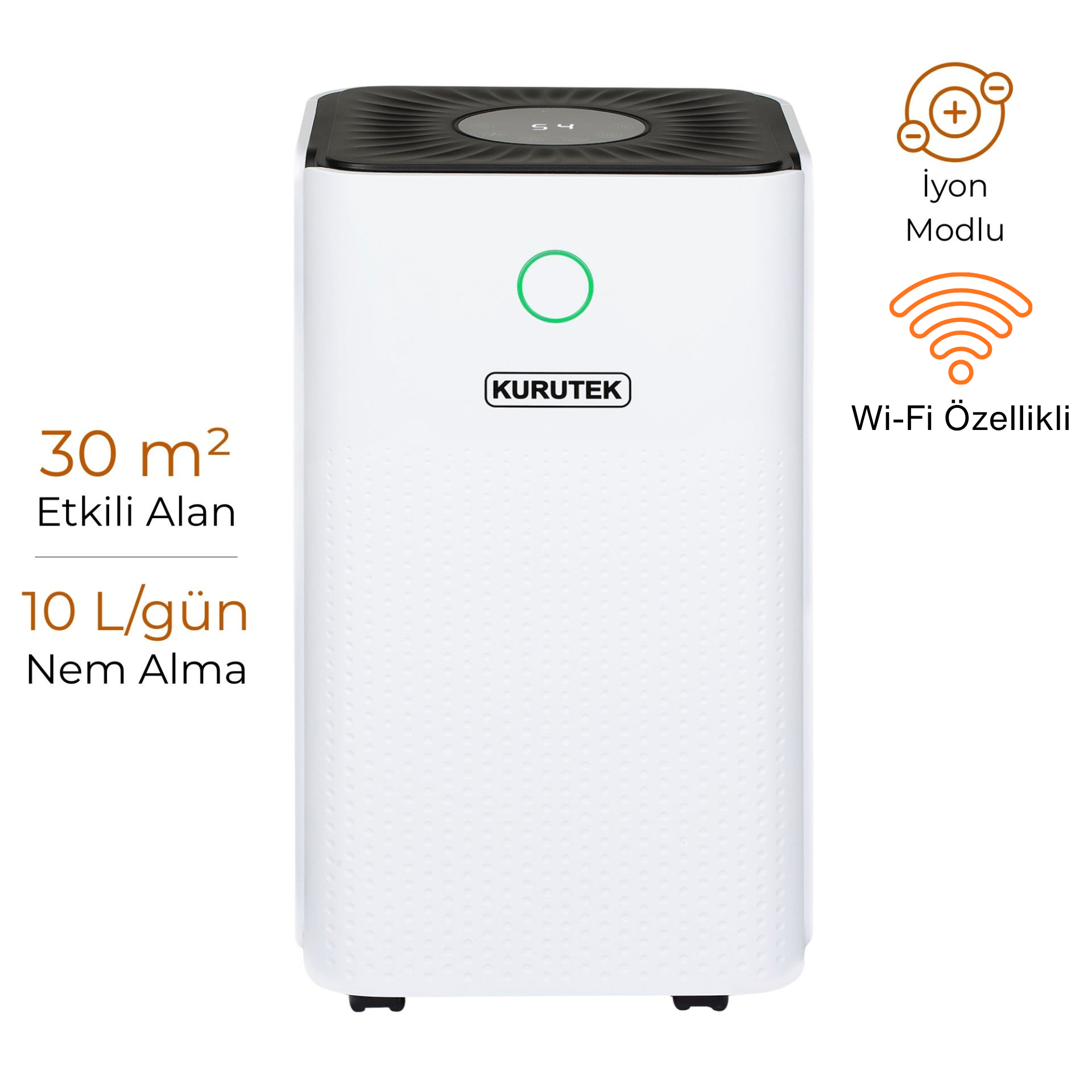 KT10 Nem Alma ve Hava Temizleme Cihazı Standart Garanti