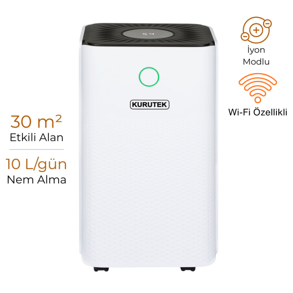 KT10 Nem Alma ve Hava Temizleme Cihazı Ek 2 Yıl Garanti