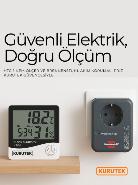 HTC-1 Dijital Nem ve Sıcaklık Ölçer