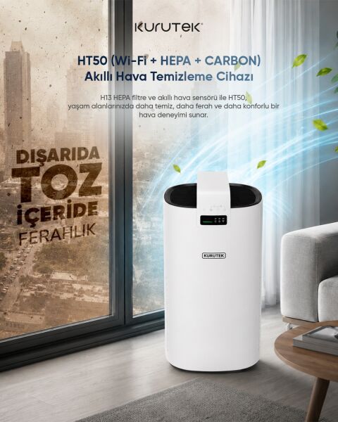 HT50 (Wi-Fi + HEPA + CARBON) Akıllı Hava Temizleme Cihazı