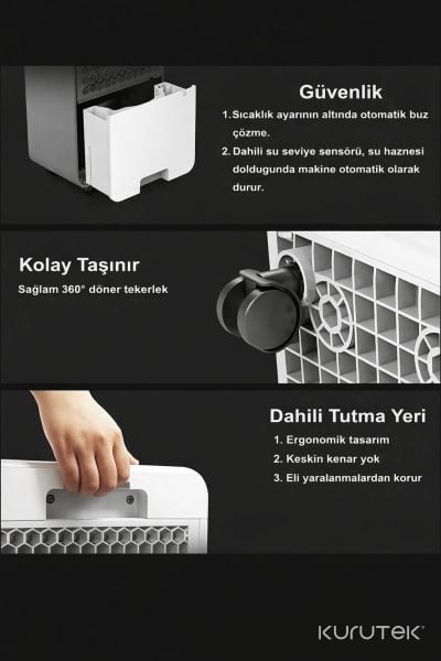 Outlet Kampanyası! KT12-B Nem Alma ve Hava Temizleme Cihazı