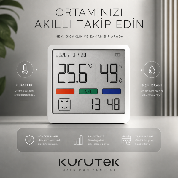 MBS-16 Nem ve Sıcaklık Ölçer Termometre