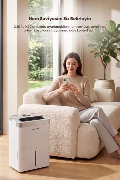 KT40 (Wi-Fi + ION) Ev Tipi Nem Alma ve Hava Temizleme Cihazı