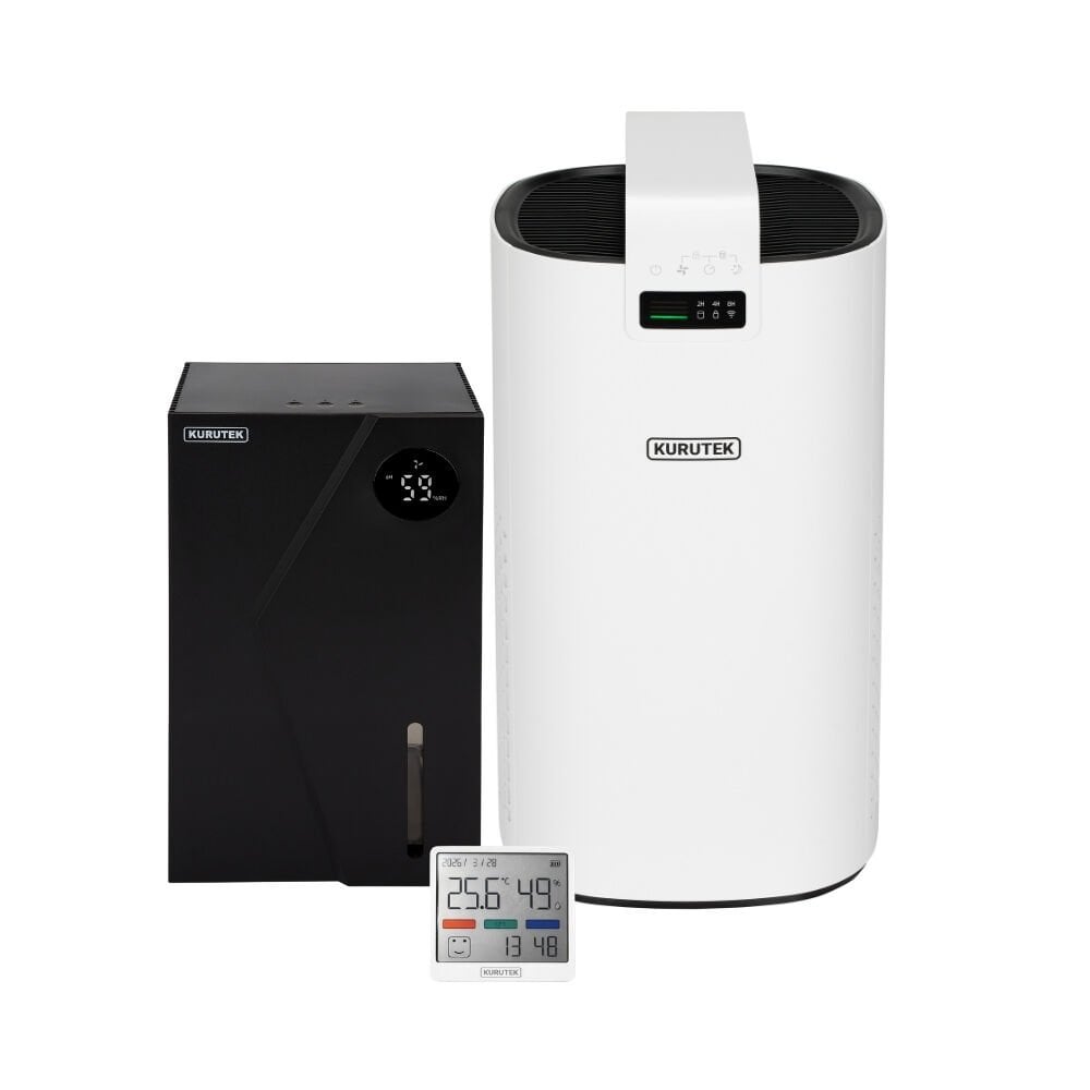 HT50 Hava Temizleme Cihazı + KT2-A Mini Nem Alma Cihazı + Nem Ölçer
