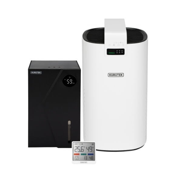 HT50 Hava Temizleme Cihazı + KT2-A Mini Nem Alma Cihazı + Nem Ölçer