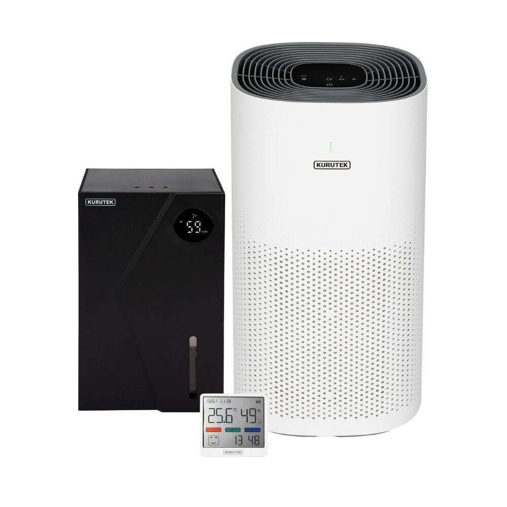 HT75 Hava Temizleme Cihazı + KT2-A Mini Nem Alma Cihazı + Nem Ölçer
