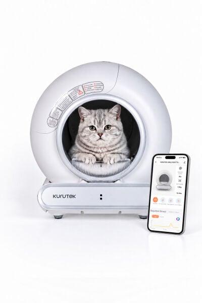 KURUTEK CAT-65 Akıllı Kedi Tuvaleti | Otomatik Temizleme